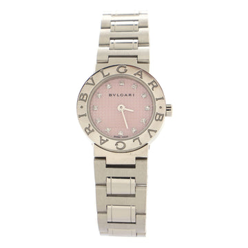 Bvlgari Bvlgari Bvlgari Quartz Watch Stainless Steel with Mother of Pearl and Diamond Markers 23