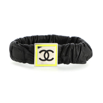 Chanel CC Scrunchie Metal and Leather