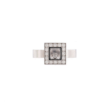 Chopard Happy Diamonds Square Ring 18K White Gold and Diamonds