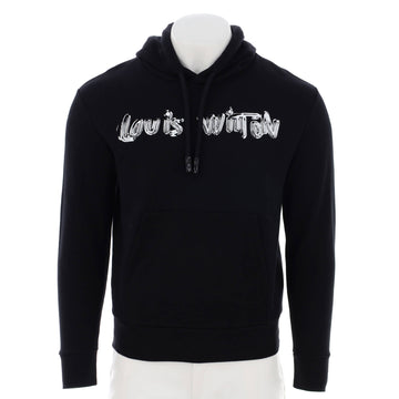 Louis Vuitton Men's Graphic Hooded Sweatshirt Cotton