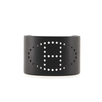 Hermes Evelyne Cuff Bracelet Brushed Metal Small