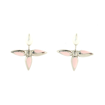 Louis Vuitton Louisette Stud Earrings Metal with Enamel and Faux Pearls