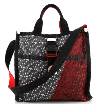 Christian Louboutin Loubiclic Tote Printed Nylon Large