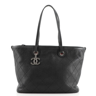 Chanel Fever Tote Quilted Caviar Medium