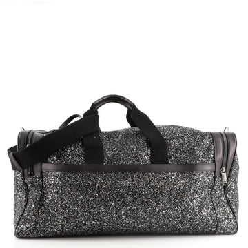 Saint Laurent City Gym Duffle Bag Glitter Canvas