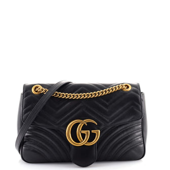 Gucci GG Marmont Flap Bag Matelasse Leather Medium
