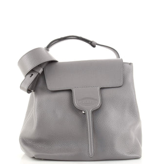 Tod's Front Flap Top Handle Bucket Bag Leather Medium