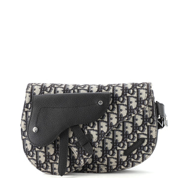 Christian Dior Saddle Messenger Pouch Oblique Canvas