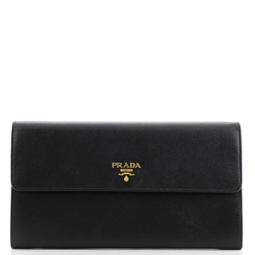 Prada Flap Wallet Saffiano Leather Long
