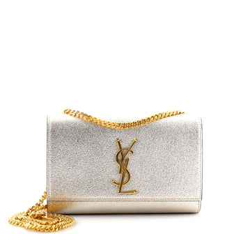 Saint Laurent Classic Monogram Crossbody Bag Grainy Leather Small