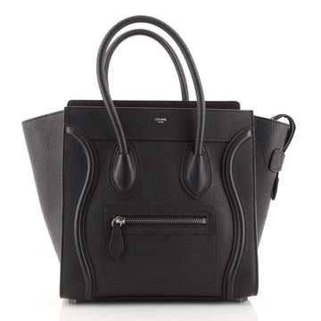 Celine Luggage Bag Grainy Leather Micro