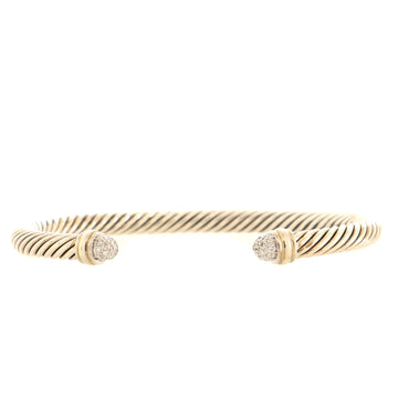 David Yurman Cable Classic Bracelet Sterling Silver with Diamonds 5mm