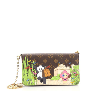 Louis Vuitton Felicie Pochette Limited Edition Vivienne Xmas Monogram Canvas