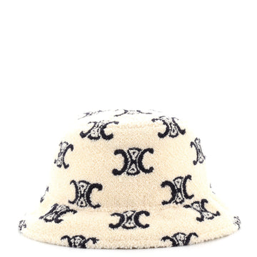 Celine Triomphe Bucket Hat Terry Cloth