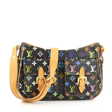 Louis Vuitton Lodge Handbag Monogram Multicolor GM Black