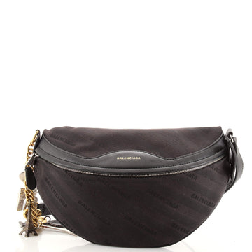 Balenciaga Souvenir Belt Bag Jacquard With Leather XS