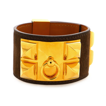 Hermes Collier de Chien Bracelet Lizard