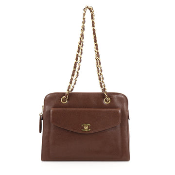 Chanel Vintage Front Pocket Camera Bag Caviar Large
