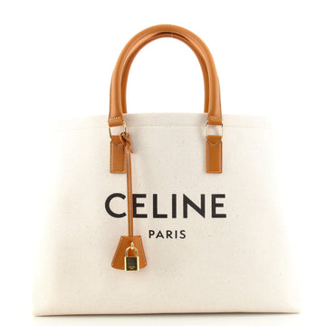 Celine Horizontal Cabas Tote Canvas with Leather