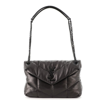 Saint Laurent LouLou Puffer Shoulder Bag Quilted Leather Small