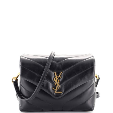 Saint Laurent LouLou Shoulder Bag Matelasse Chevron Leather Toy