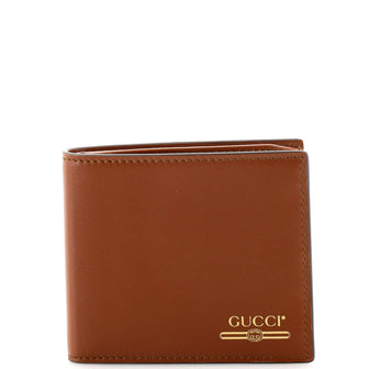Gucci Vintage Logo Bifold Wallet Leather