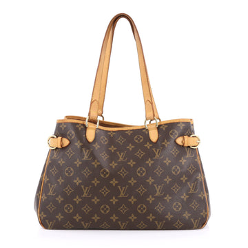 Louis Vuitton Batignolles Handbag Monogram Canvas Horizontal Brown