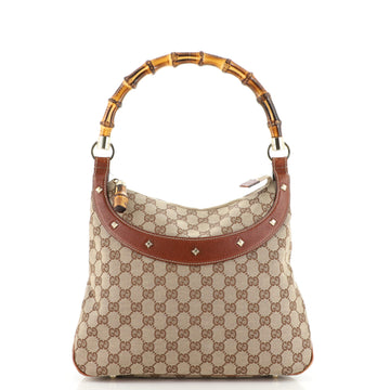 Gucci Anita Bamboo Top Handle GG Canvas Medium