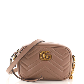 Gucci GG Marmont Shoulder Bag Matelasse Leather Mini