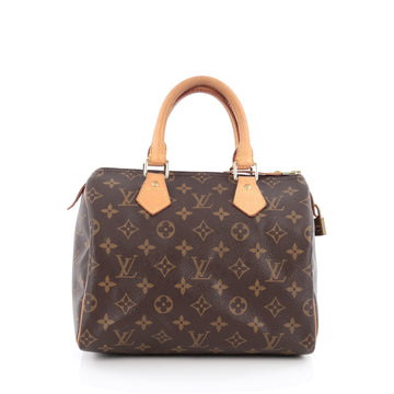 Louis Vuitton Speedy Handbag Monogram Canvas 25 Brown