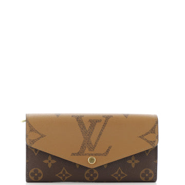 Louis Vuitton Sarah Wallet NM Reverse Monogram Giant and Monogram Canvas