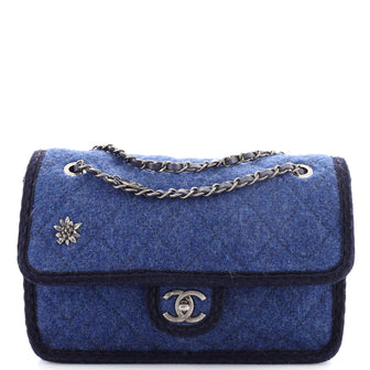 Chanel Paris-Salzburg Flap Bag Quilted Wool Medium