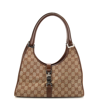 Gucci Vintage Bardot Hobo GG Canvas Medium