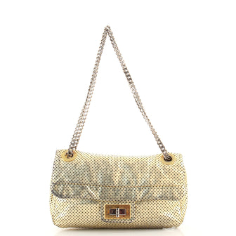 Chanel Drill Flap Bag Perforated Leather Small