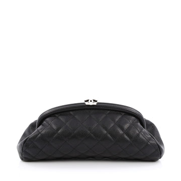 Chanel Timeless Clutch Quilted Caviar