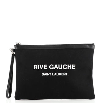 Saint Laurent Rive Gauche Pouch Canvas