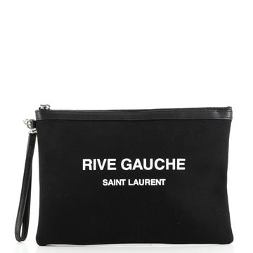 Saint Laurent Rive Gauche Pouch Canvas