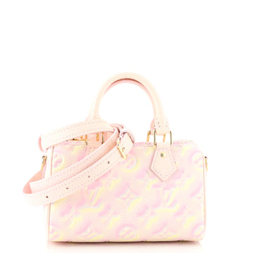Louis Vuitton Speedy Bandouliere Bag Stardust Monogram Empreinte Leather Nano