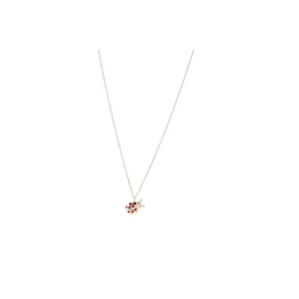 Tiffany & Co. Ladybug Pedant Necklace 18K White Gold with Diamonds and Enamel