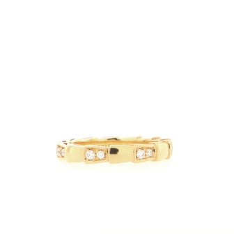 Bvlgari Serpenti Viper Ring 18K Rose Gold and Diamonds