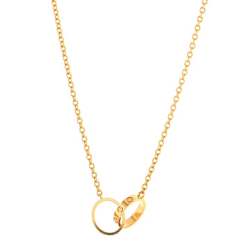 Cartier Love Interlocking Necklace 18K Rose Gold