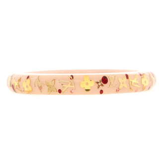 Louis Vuitton Inclusion Bangle Bracelet Resin with Crystals PM