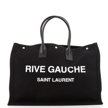 Saint Laurent Rive Gauche Shopper Tote Canvas Large