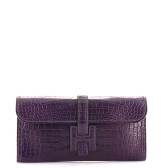 Hermes Jige Elan Clutch Alligator 29