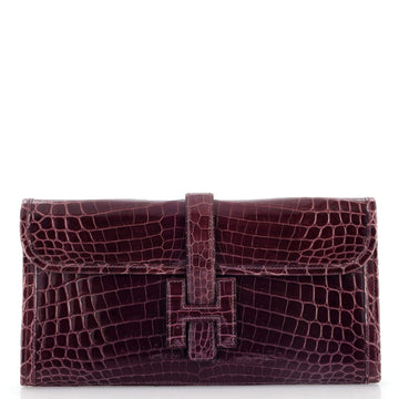 Jige Elan Clutch Shiny Niloticus Crocodile 29