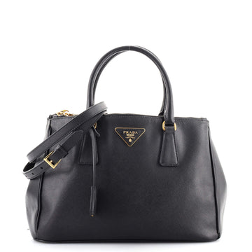 Prada Double Zip Lux Tote Saffiano Leather Small