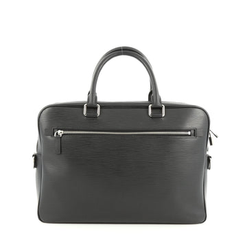 Louis Vuitton Porte-Documents Business Bag Epi Leather Black