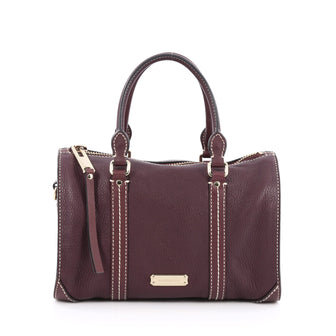 Burberry Alchester Bowling Bag Leather Small purple