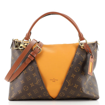 Louis Vuitton V Tote Monogram Canvas and Leather MM