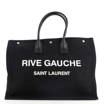 Saint Laurent Rive Gauche Shopper Tote Canvas Large